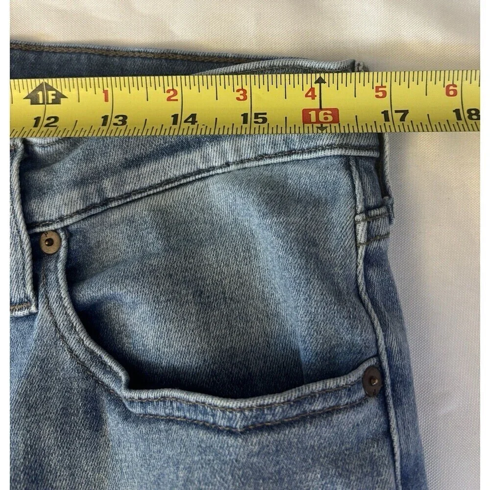 PAIGE Federal Jeans Mens 33x33 Medium Wash Slim Straight 5 Pocket Stretch Denim
